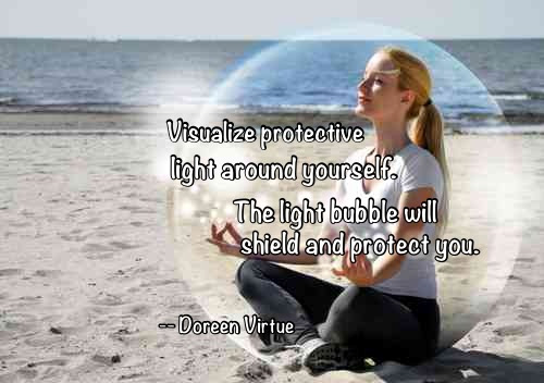 energy protection bubble of light