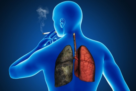 smokers lungs before hypnosis to quit smoking